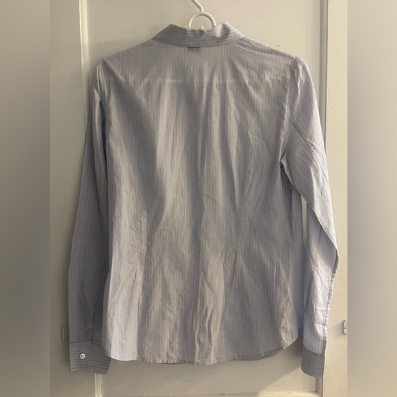 Theory Rilis Hour Striped Button Down Size M - Picture 5 of 6